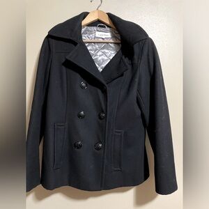 Calvin Klein Pea Coat with Riding Hood hood